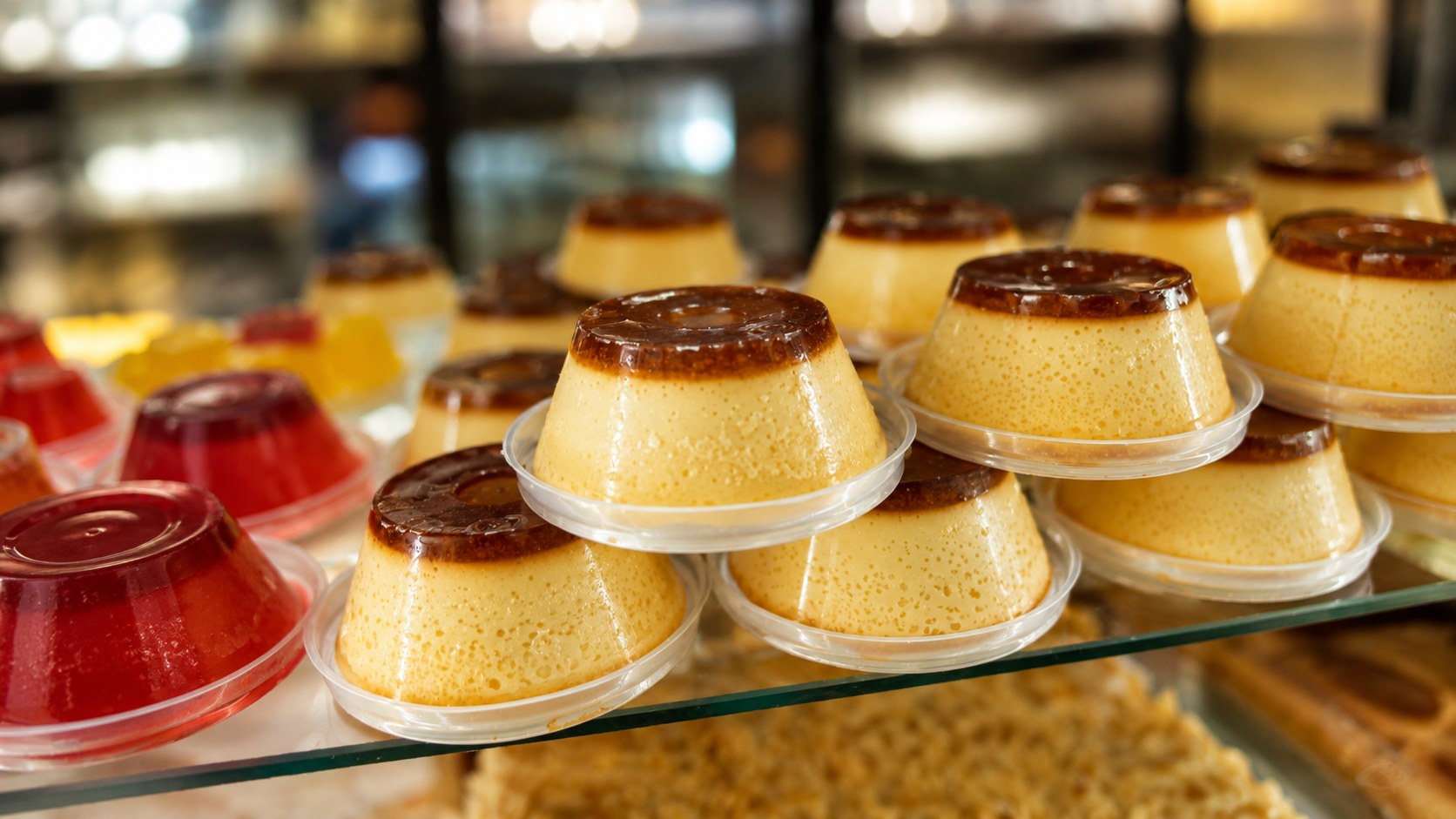 Sobremesas e pudins da Padaria Marchesini